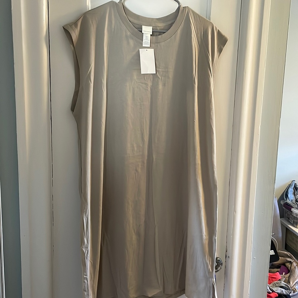 NWT H&M cotton tank dress, size L